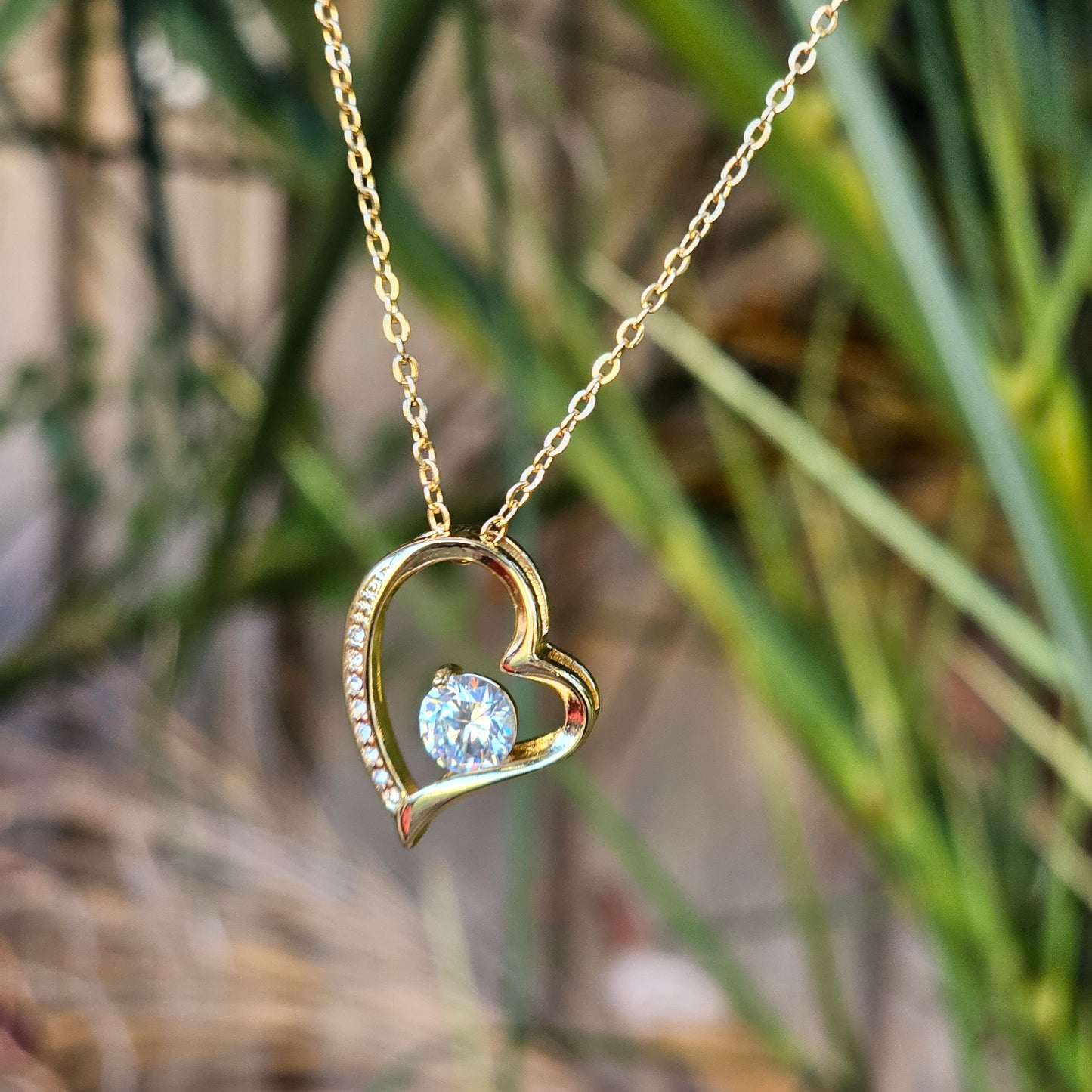 To My Girlfriend - Love Heart Necklace