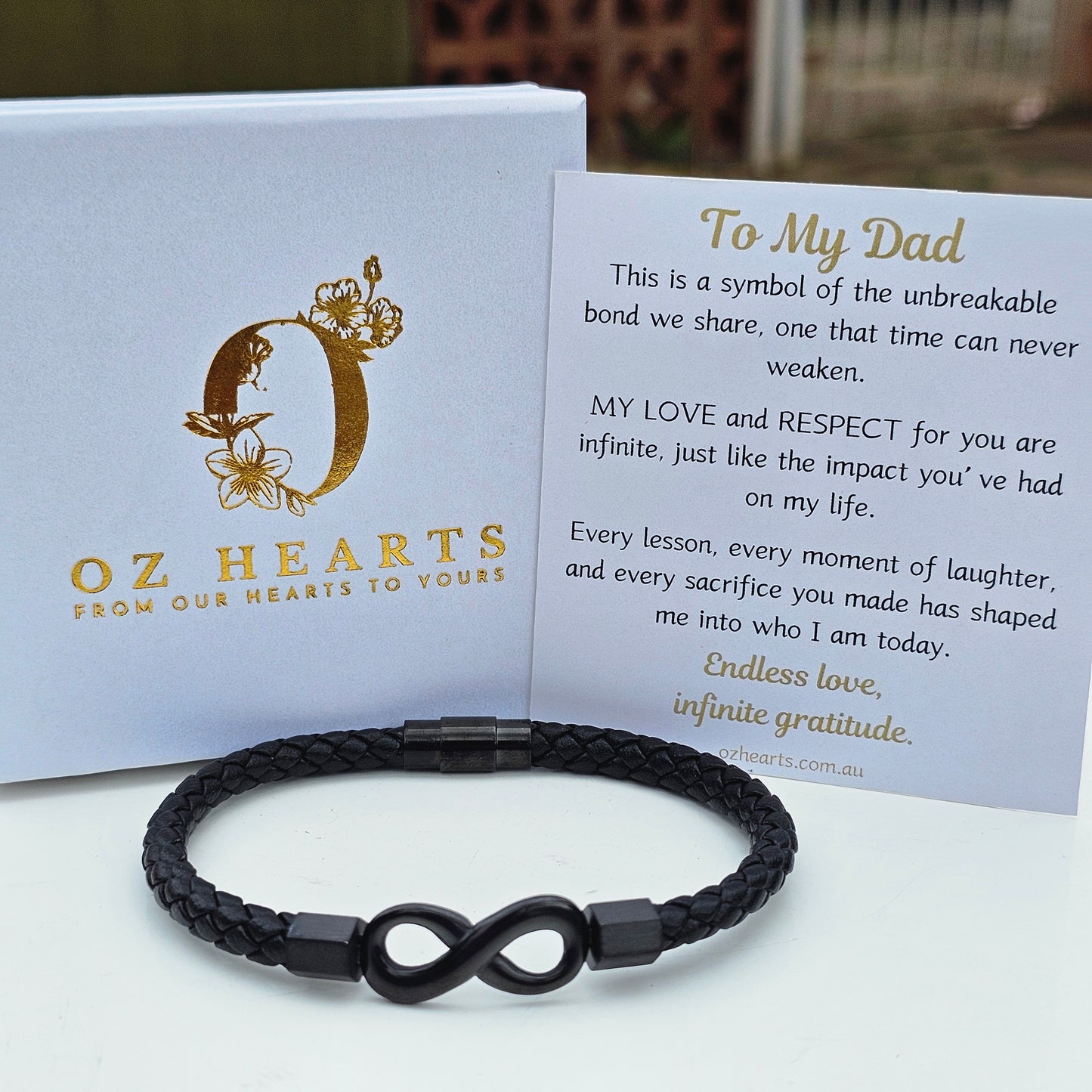 To My Dad - Infinity Bracelet