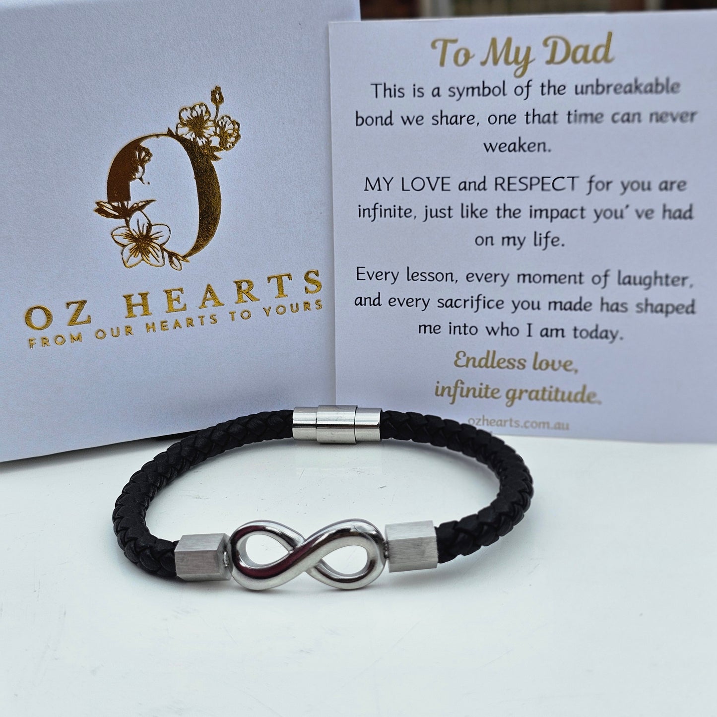 To My Dad - Infinity Bracelet