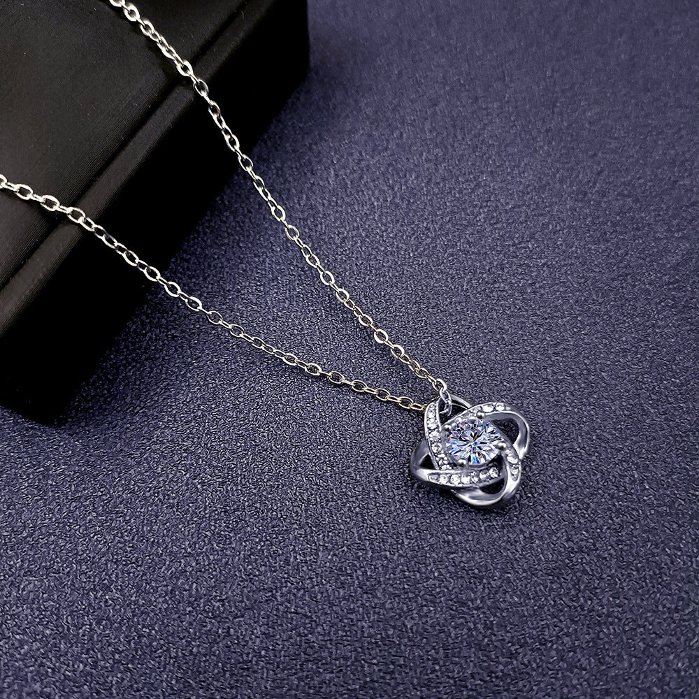 To My Granddaughter - Love Knot Necklace