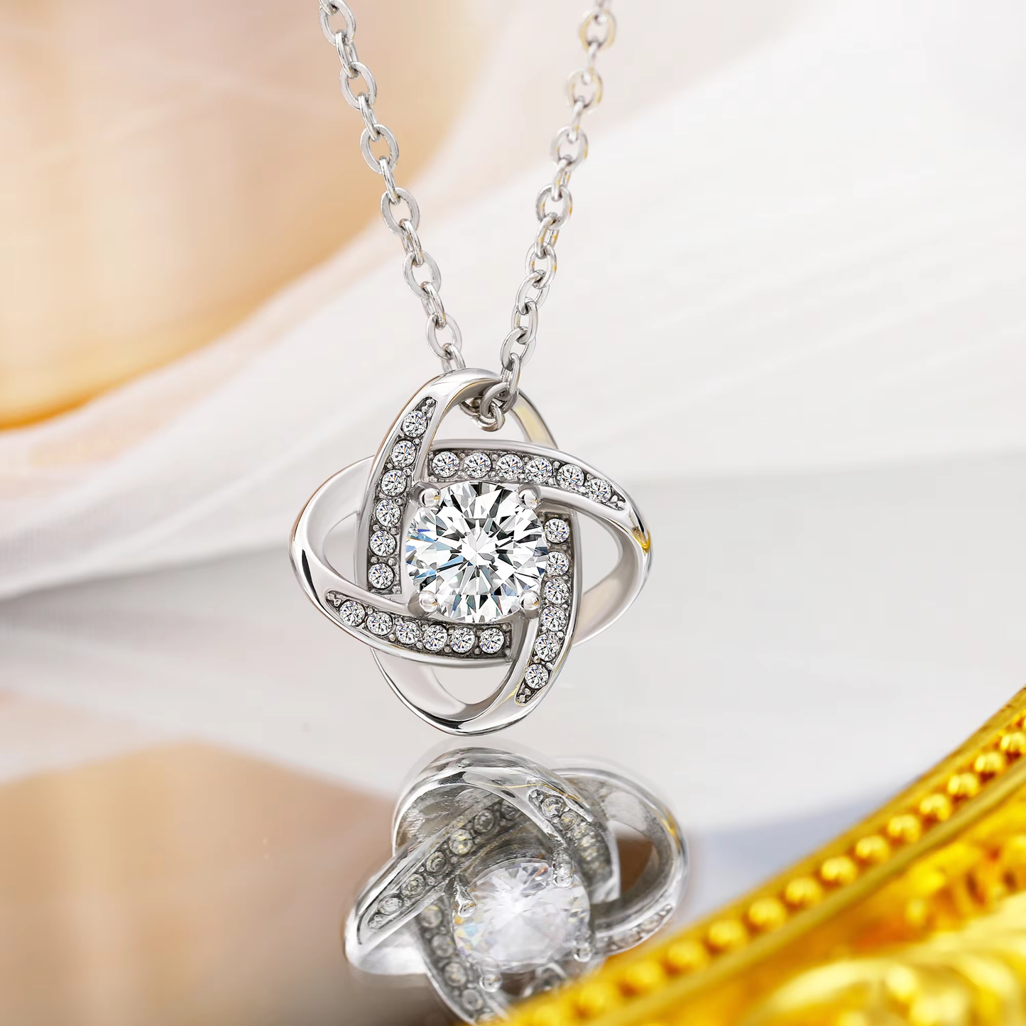 To My Girlfriend - Love Knot Necklace