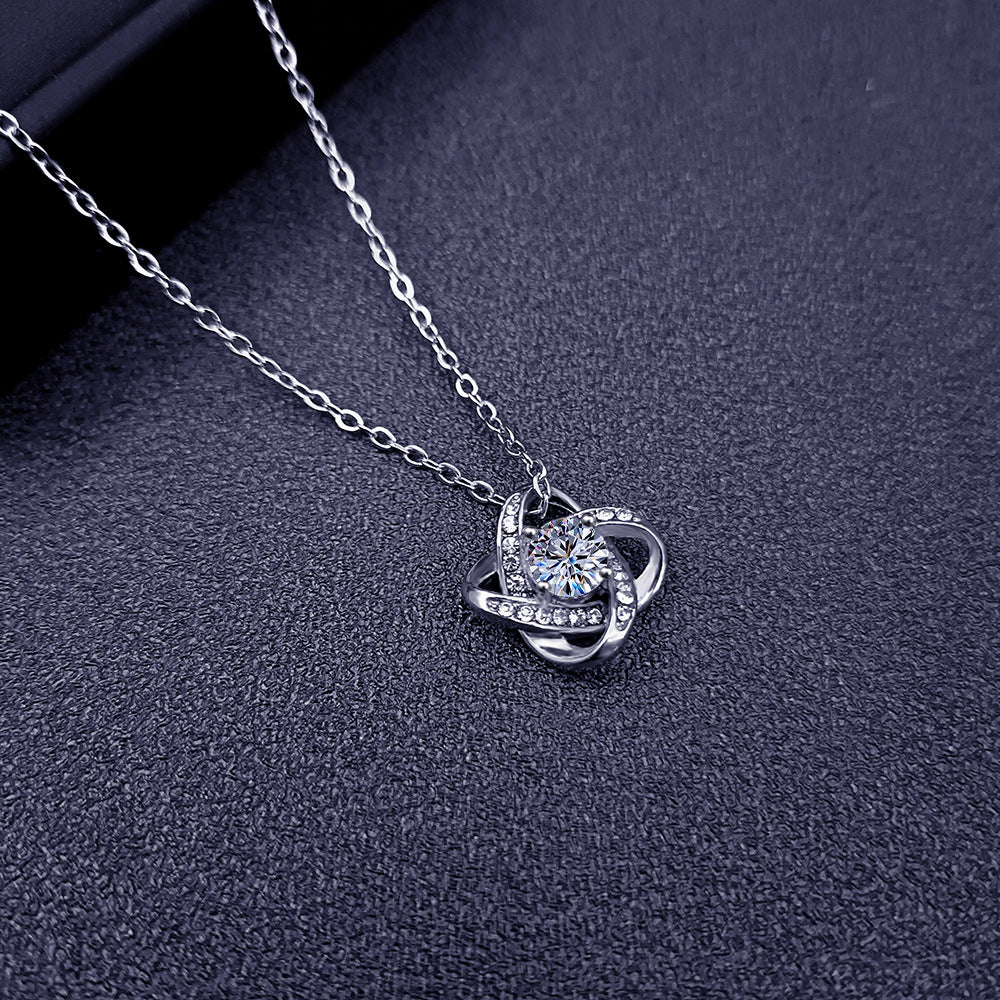 To My Girlfriend - Love Knot Necklace
