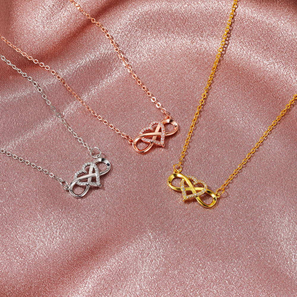 To My Daughter - Infinity Heart Necklace