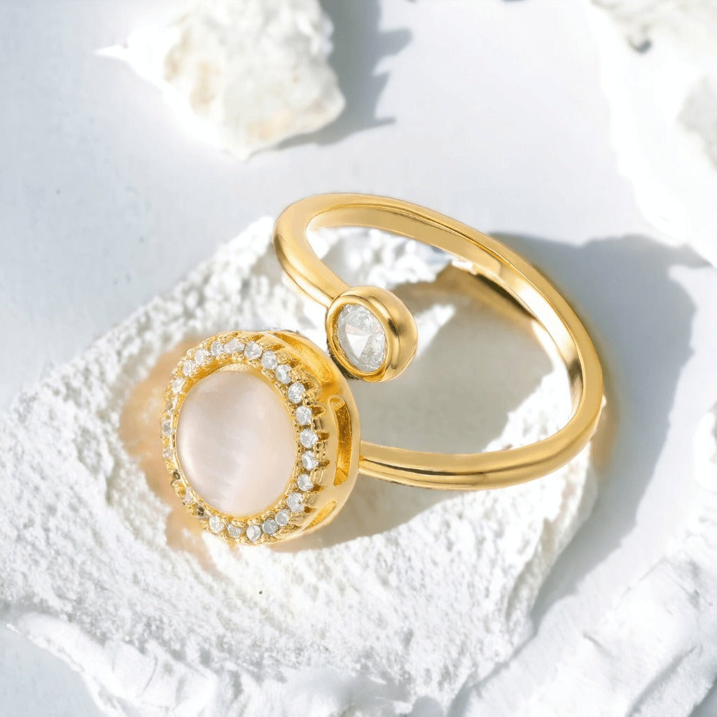 To My Daughter - Opal Anxiety Fidget Ring