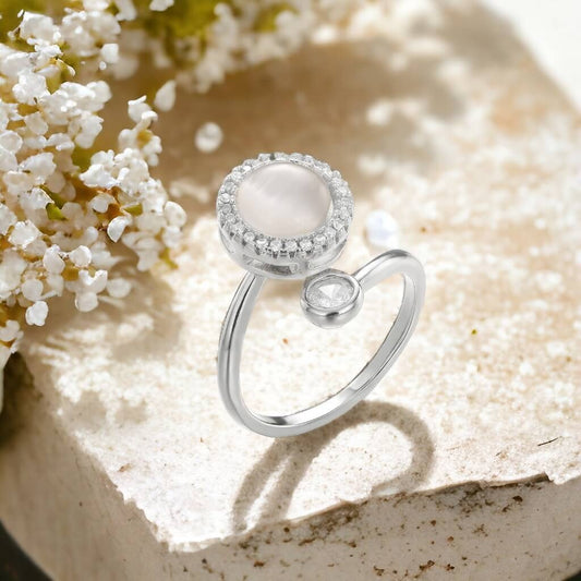 To My Daughter - Opal Anxiety Fidget Ring