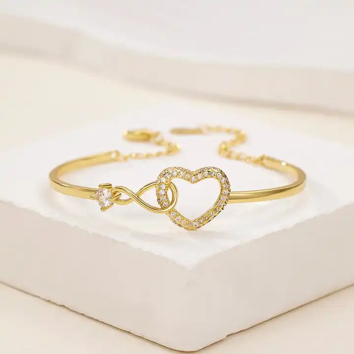 To My Wife - Infinity Heart Bracelet