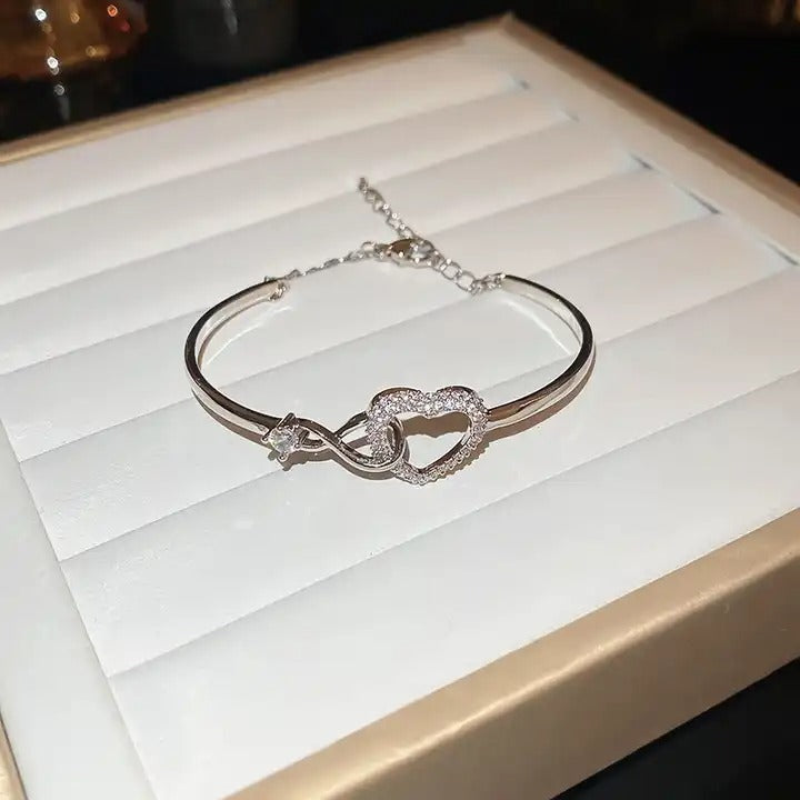 To My Wife - Infinity Heart Bracelet