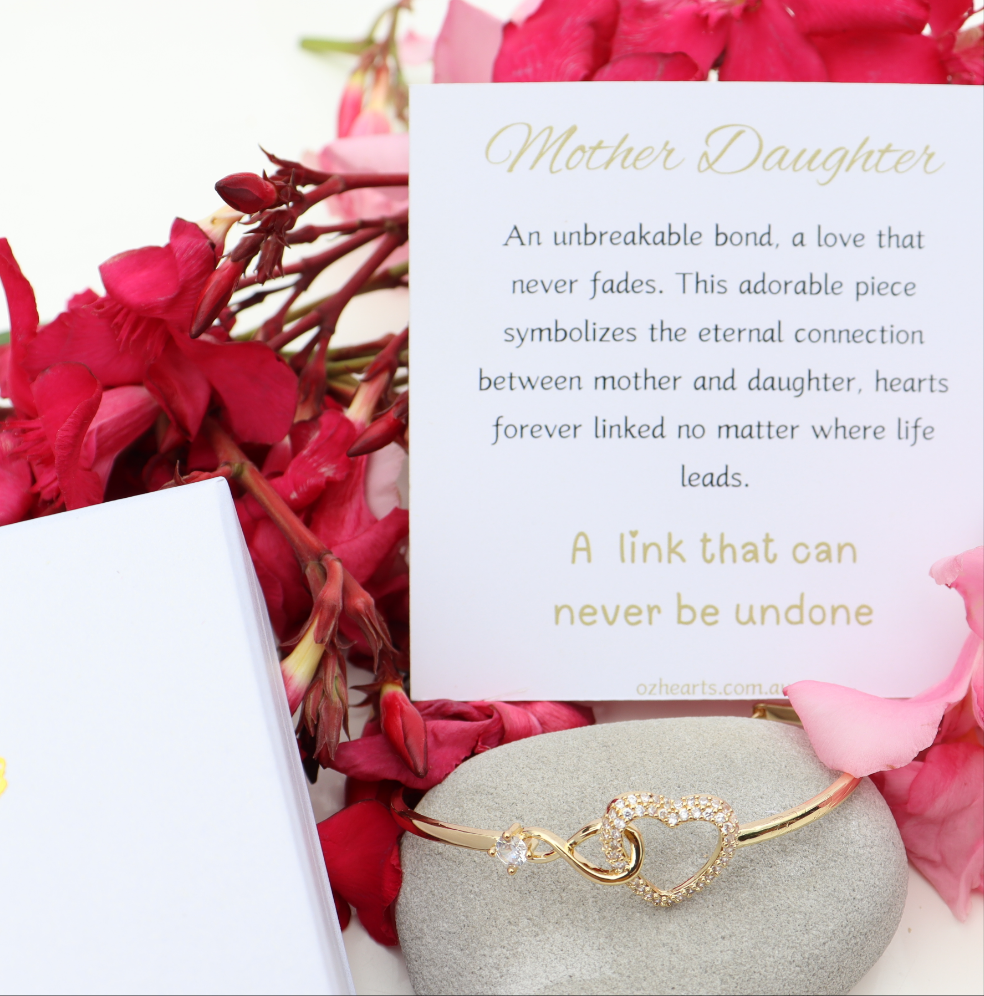 Mother Daughter - Infinity Heart Bracelet