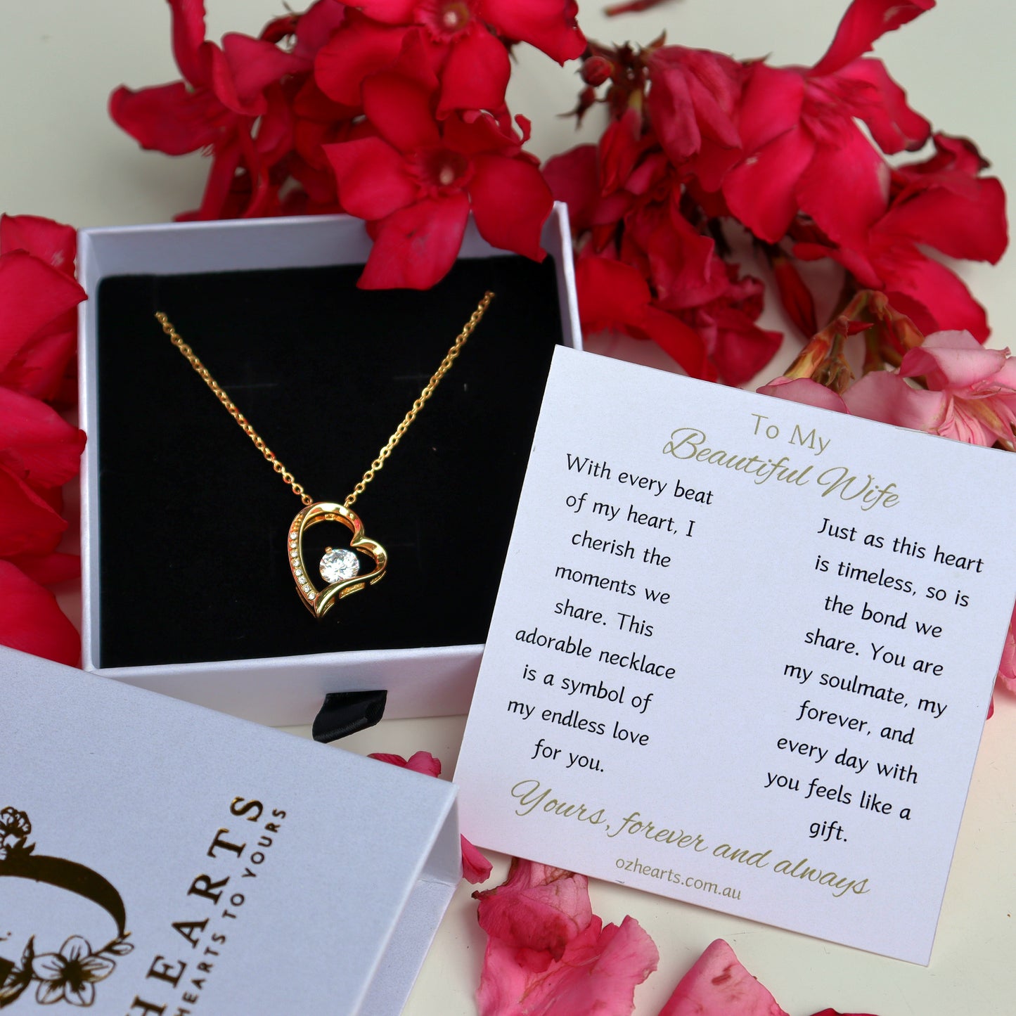 To My Wife - Love Heart Necklace