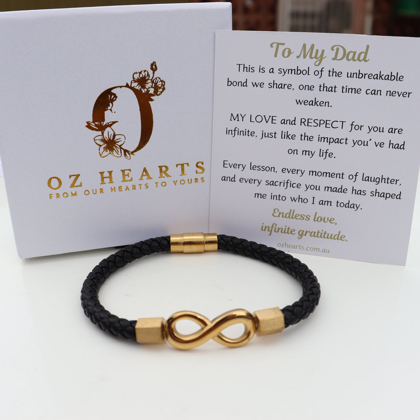 To My Dad - Infinity Bracelet