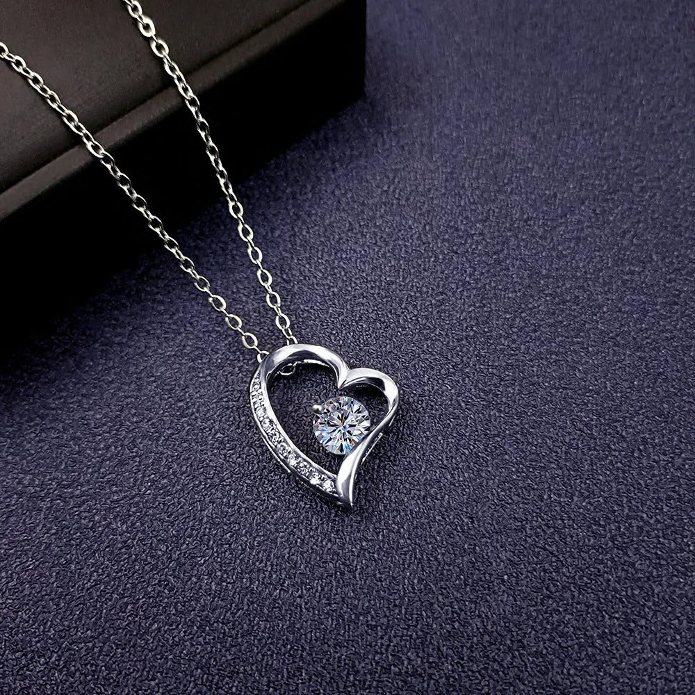 To My Girlfriend - Love Heart Necklace