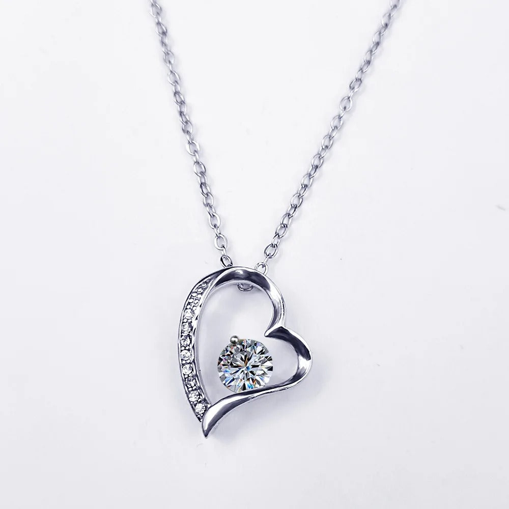 To My Girlfriend - Love Heart Necklace