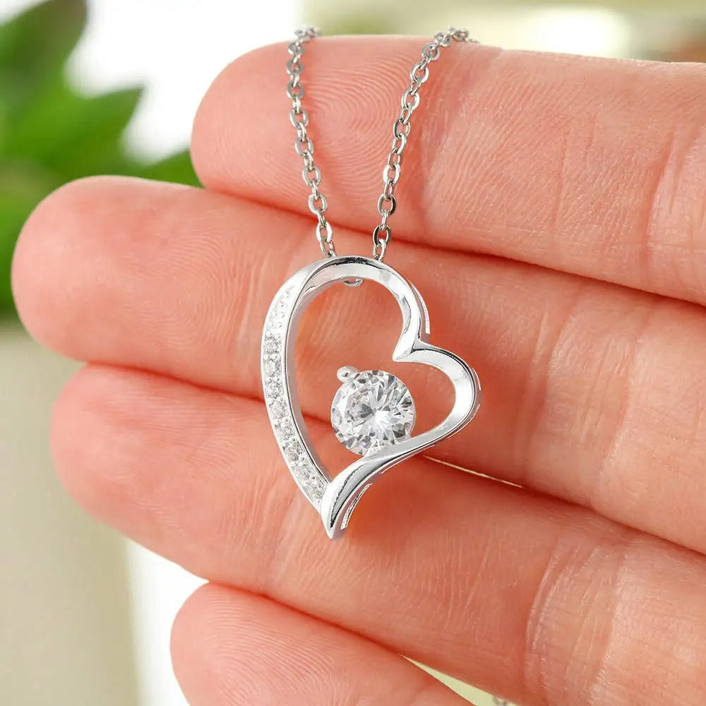 To My Girlfriend - Love Heart Necklace
