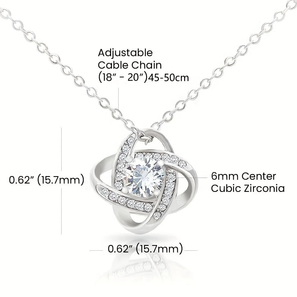 To My Girlfriend - Love Knot Necklace
