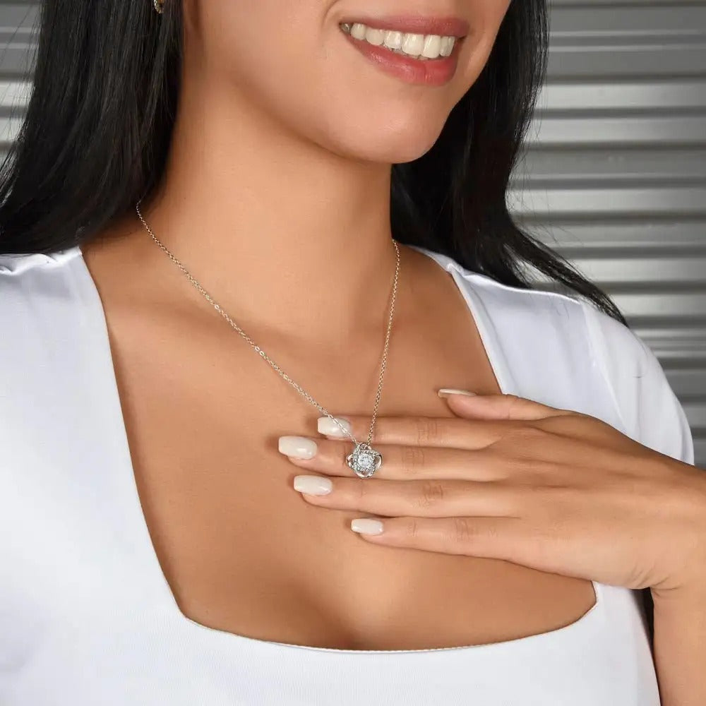 To My Girlfriend - Love Knot Necklace