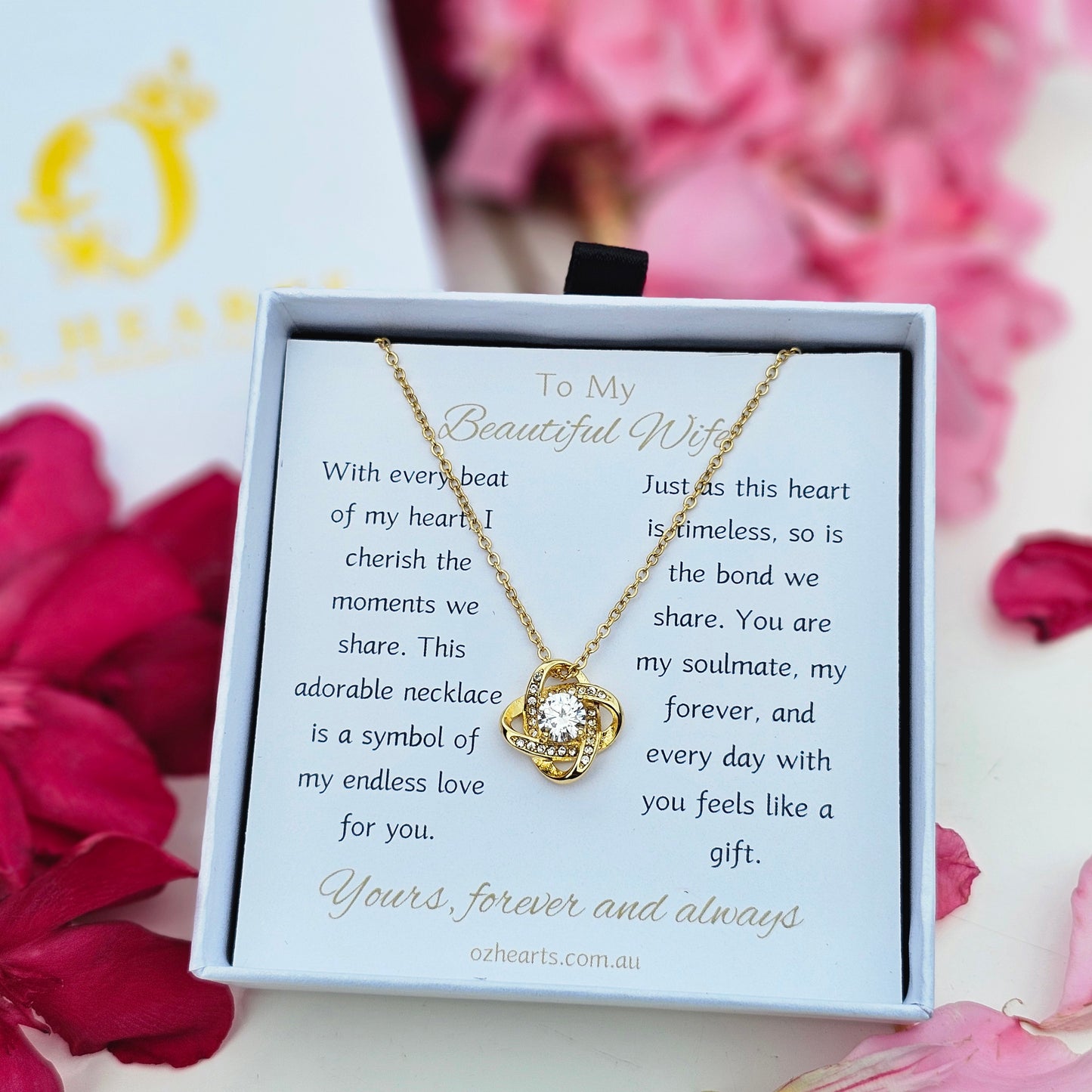 To My Wife - Love Knot Necklace