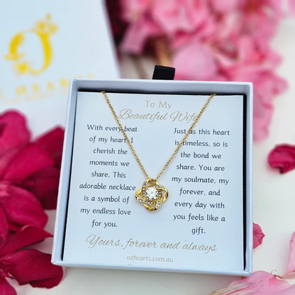 To My Wife - Love Knot Necklace