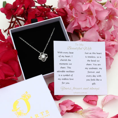 To My Wife - Love Knot Necklace